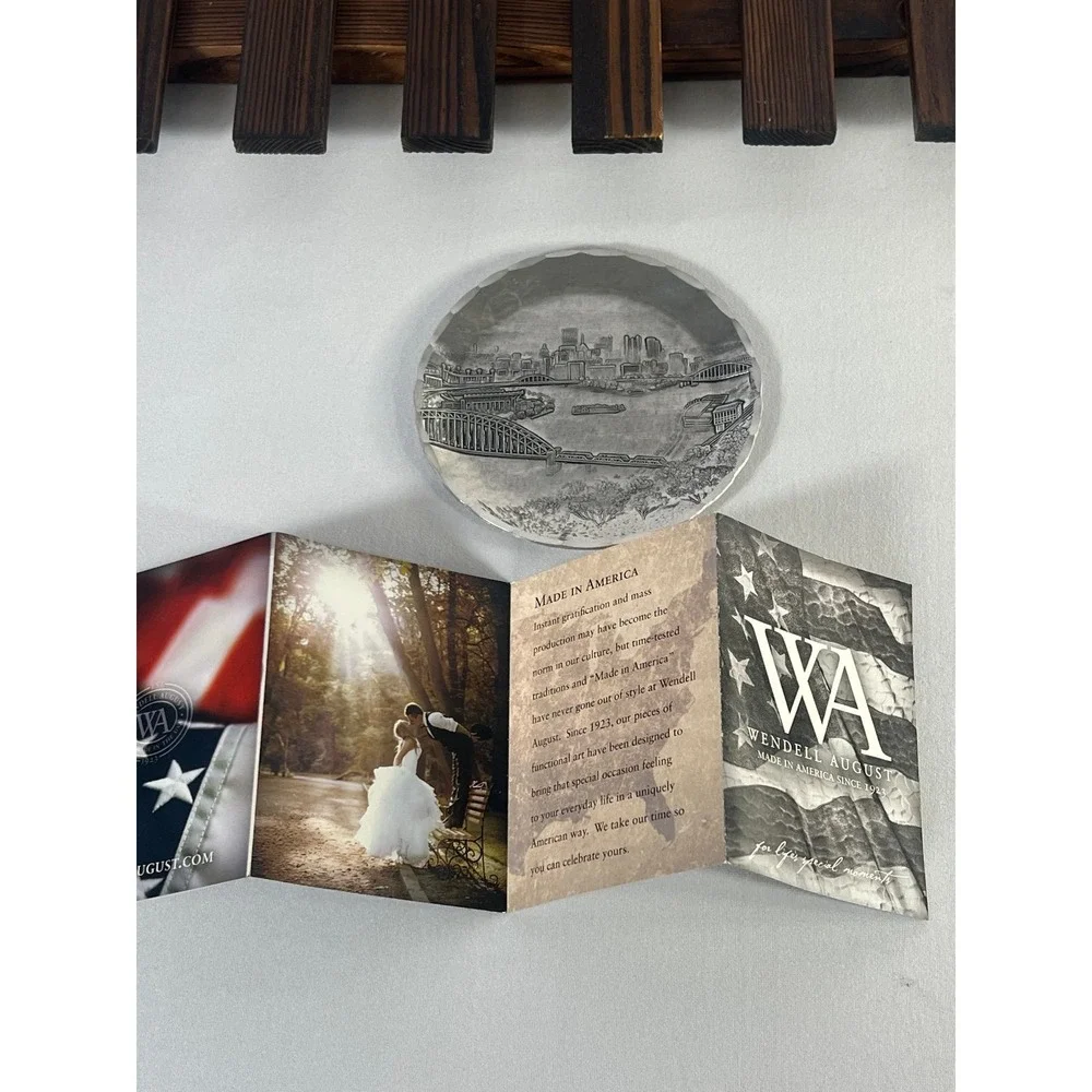 Wendell August Forge Pittsburgh‎ Skyine Trinket Tray
